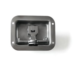 Keyless Paddle Lock Trailer Caravan Truck Toolbox Stainless Steel Pull Open Panel Lock with T Handle Padlockable