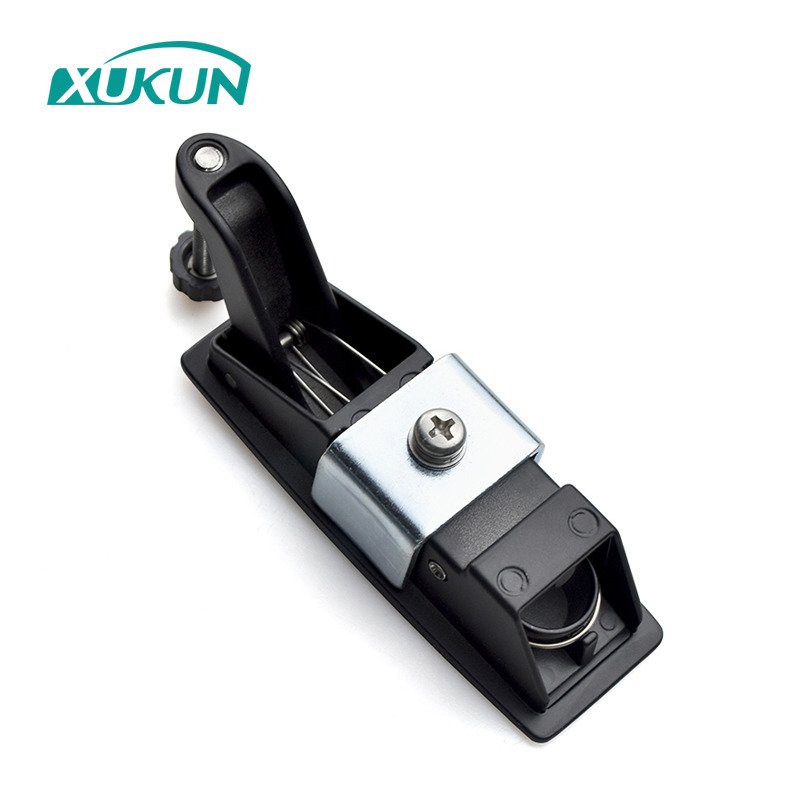 XK141 C2 Zinc Alloy Black Spray Coating Lever Compression Lock Cabinet Plane Lock Push Latch for Electrical Cabinet - Image 7