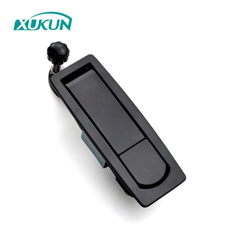 XK141 C2 Zinc Alloy Black Spray Coating Lever Compression Lock Cabinet Plane Lock Push Latch for Electrical Cabinet - Image 4