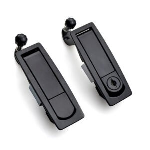 XK141 C2 Zinc Alloy Black Spray Coating Lever Compression Lock Cabinet Plane Lock Push Latch for Electrical Cabinet