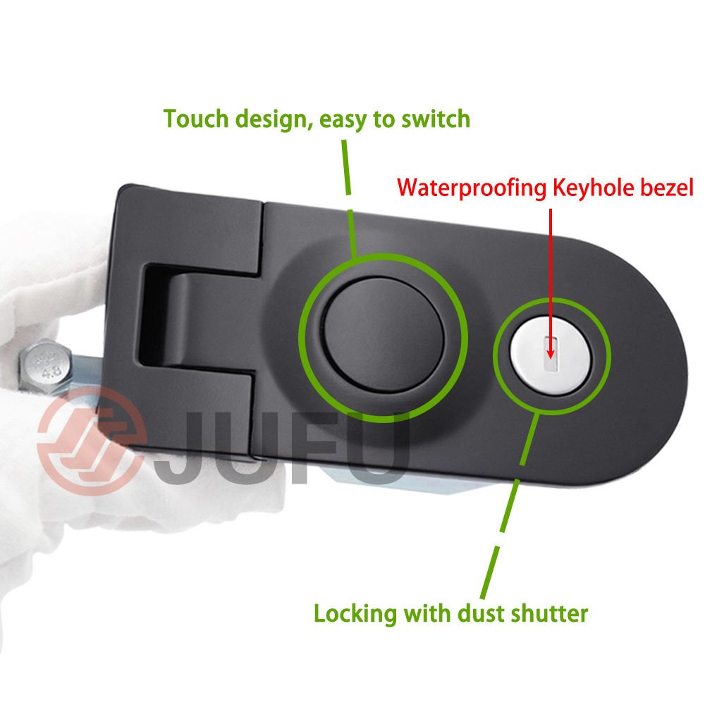 Horsebox Locker Lock Compression Locking Latch Plane Cabinet Lock with Equipment Push Button Compression Sealed Lever Latches - Image 4